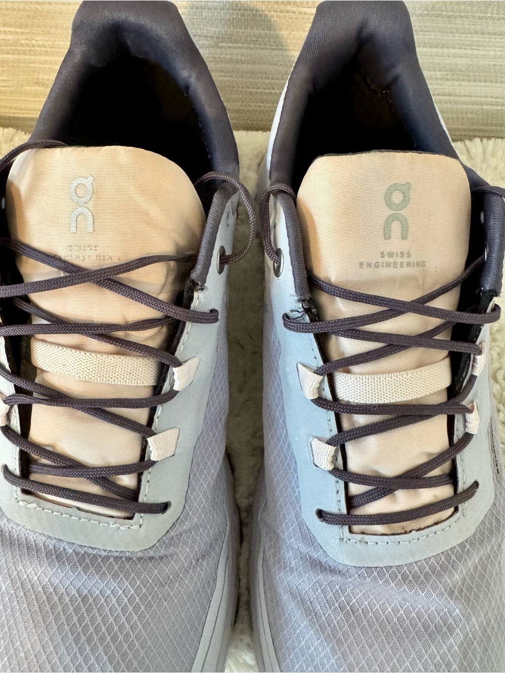 On Cloudvista Waterproof Women's Trail Running Shoe - Gray and White - Picture 7 of 11